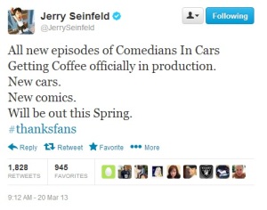 Seinfeld - Tweet new CiCGC